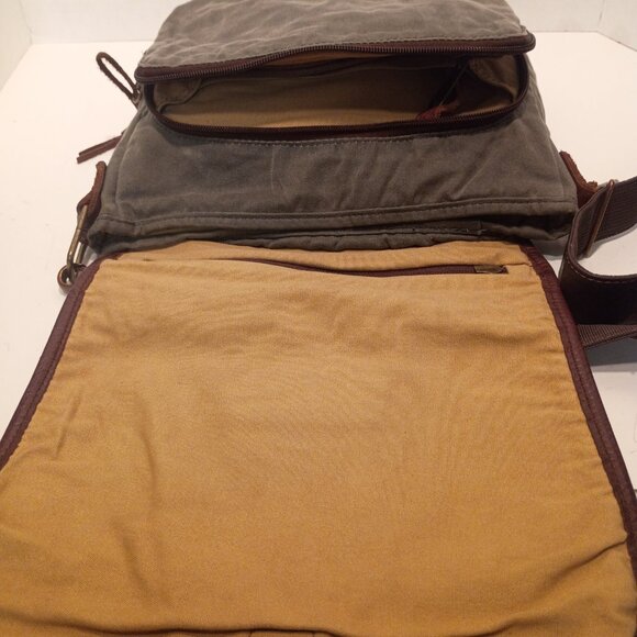 DULUTH Oil Cloth Canvas Sling Bag Messenger Crossbody - Picture 13 of 15